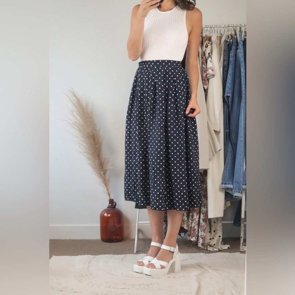 Vintage Polka Dot Skirt